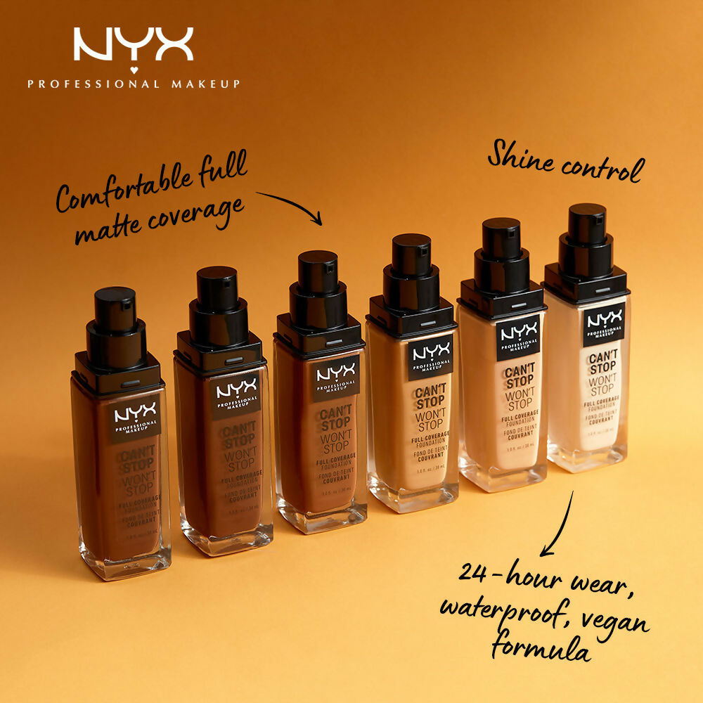 NYX Professional Makeup Can't Stop Won't Stop Full Coverage Foundation - Natural | Grocsy