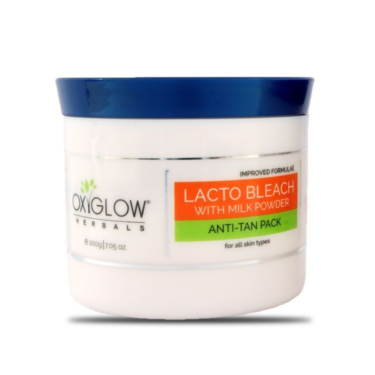 Oxyglow Herbals Lacto Bleach Cream - Anti-Tan Pack | Grocsy