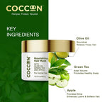 Coccoon Nourishing Hair Mask With Olive Oil, Green Tea & Green Apple | Grocsy