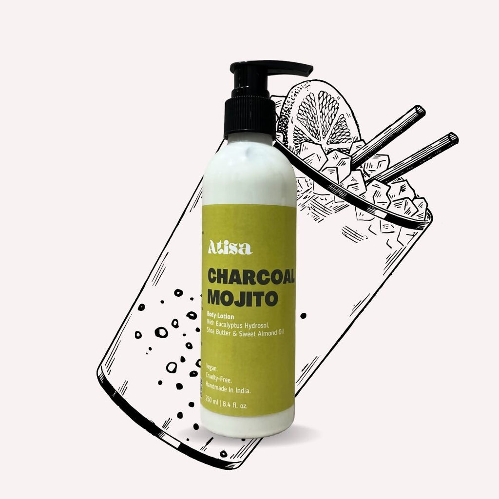 Atisa Charcoal Mojito Body Lotion | Grocsy