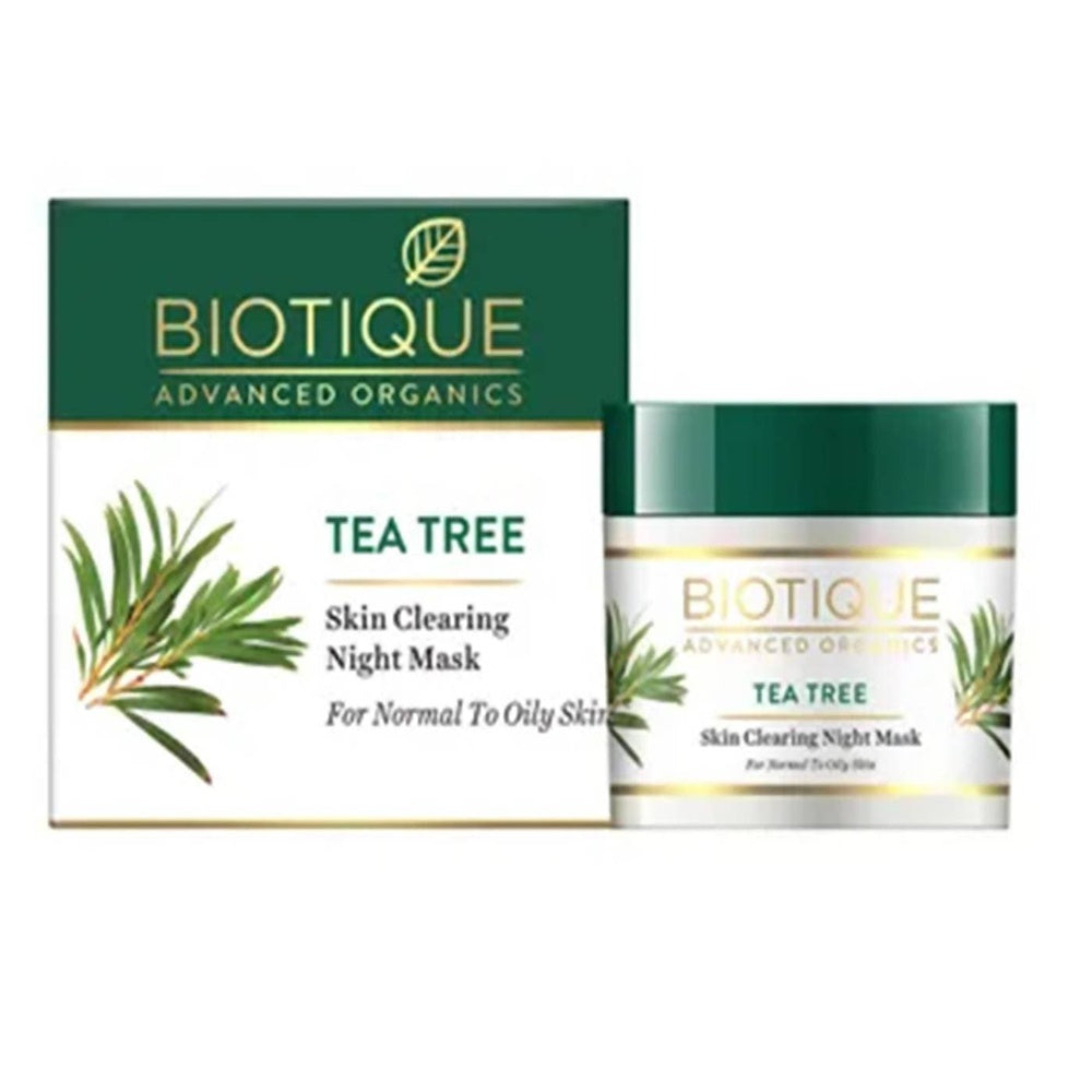 Biotique Advanced Organics Tea Tree Skin Clearing Night Mask | Grocsy