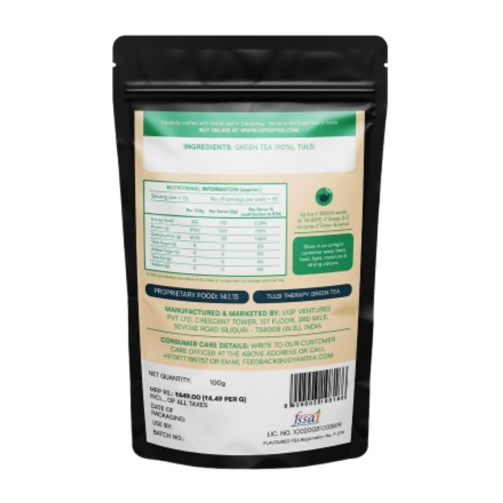 Udyan Tea Tulsi Therapy Green Tea | Grocsy