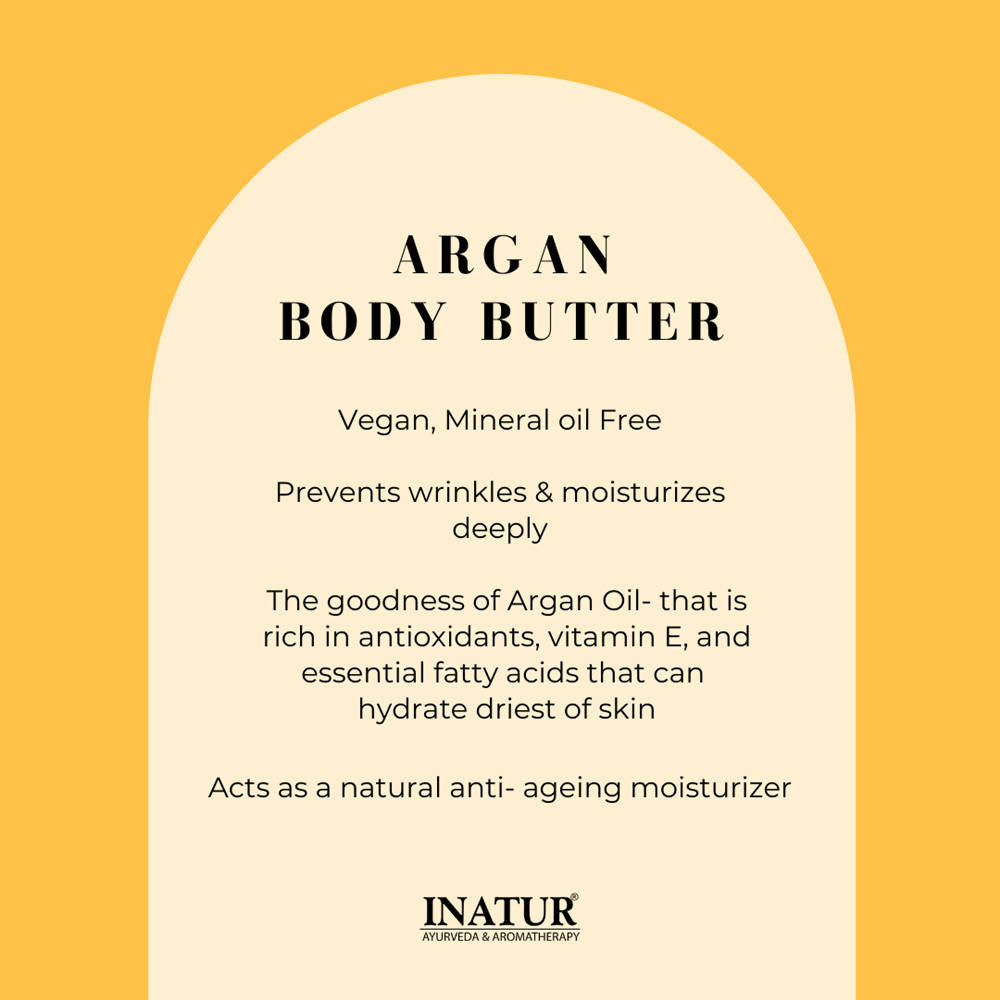 Inatur Argan Body Butter For Extremely Dry Skin | Grocsy