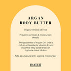 Inatur Argan Body Butter For Extremely Dry Skin | Grocsy