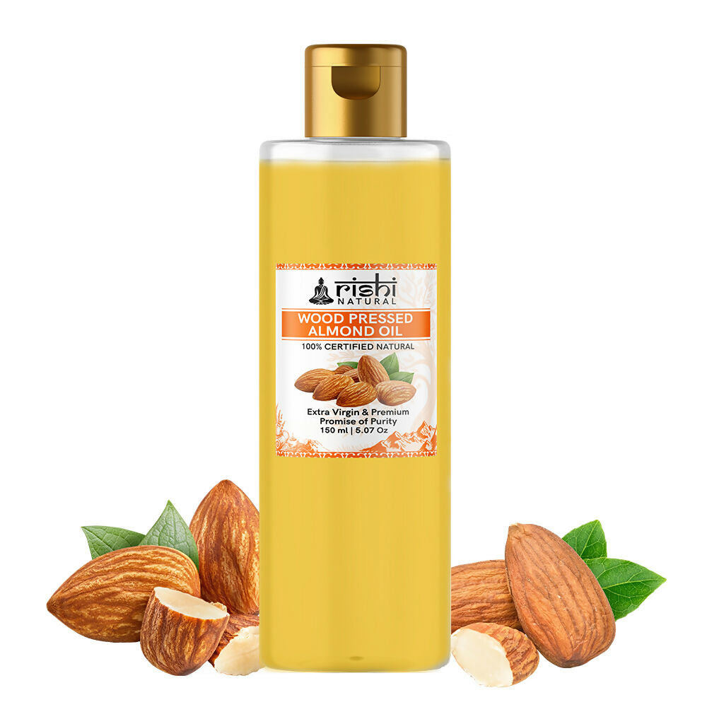 Rishi Natural Almond Oil Wood Pressed Skin And Hair | Grocsy