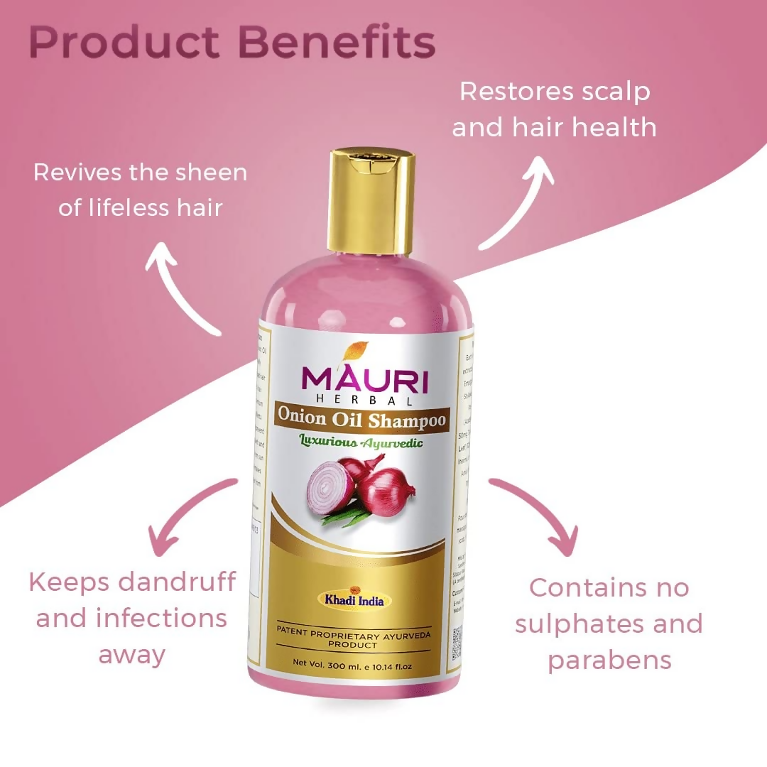 Khadi Mauri Herbal Onion Oil Shampoo | Grocsy