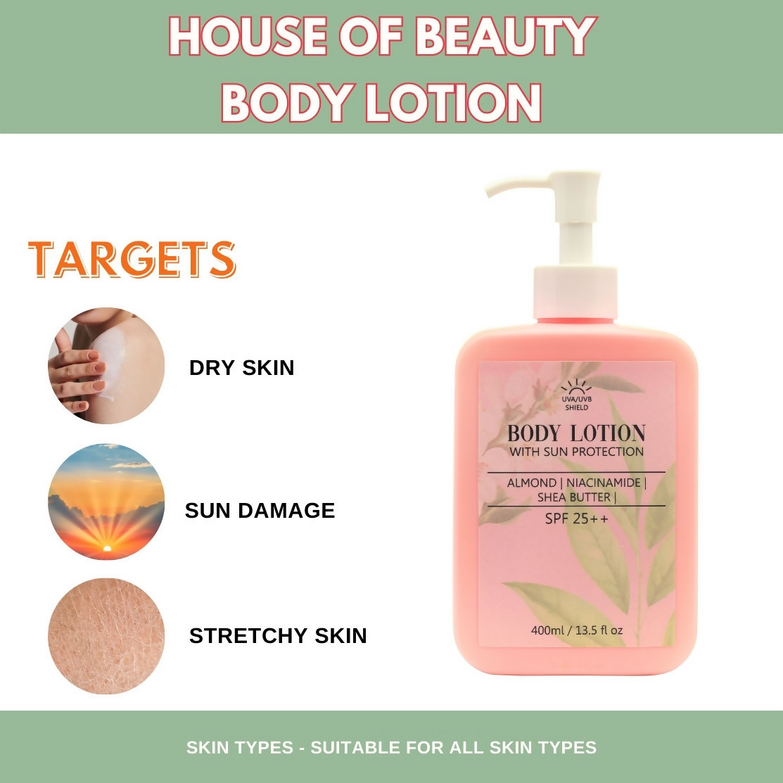 House of Beauty Body Lotion SPF25+ | Grocsy