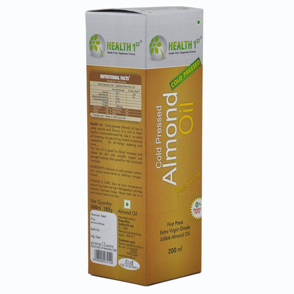 Health 1st Cold Pressed Almond Oil | Grocsy