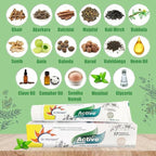 Dr. Morepen Active Smile Herbal Toothpaste with Neem, Clove & Menthol | Grocsy