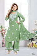 Joban Fashion Rayon Pista Color Kurta Set | Grocsy