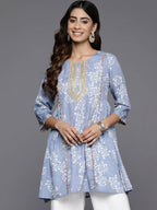 Ahalyaa Women's Traditional wear Tunic - Grey | Grocsy