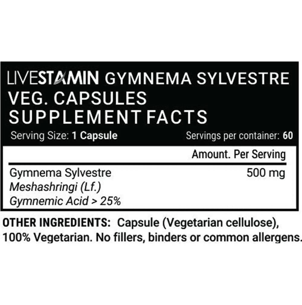 Livestamin Gymnema Sylvestre Capsules | Grocsy