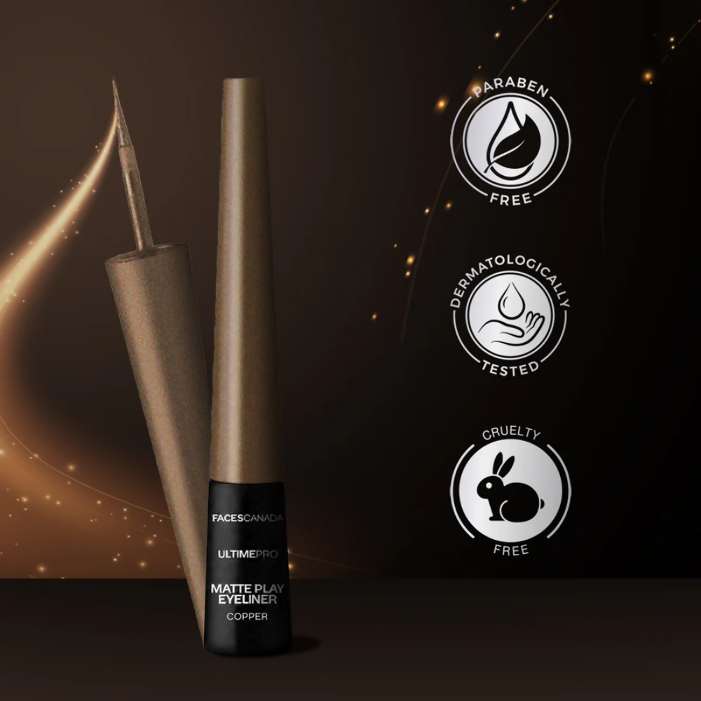 Faces Canada Ultime Pro Matte Play Eyeliner - Copper | Grocsy