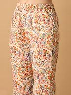 Myshka Women's Multi Printed Shirt With Trousers | Grocsy