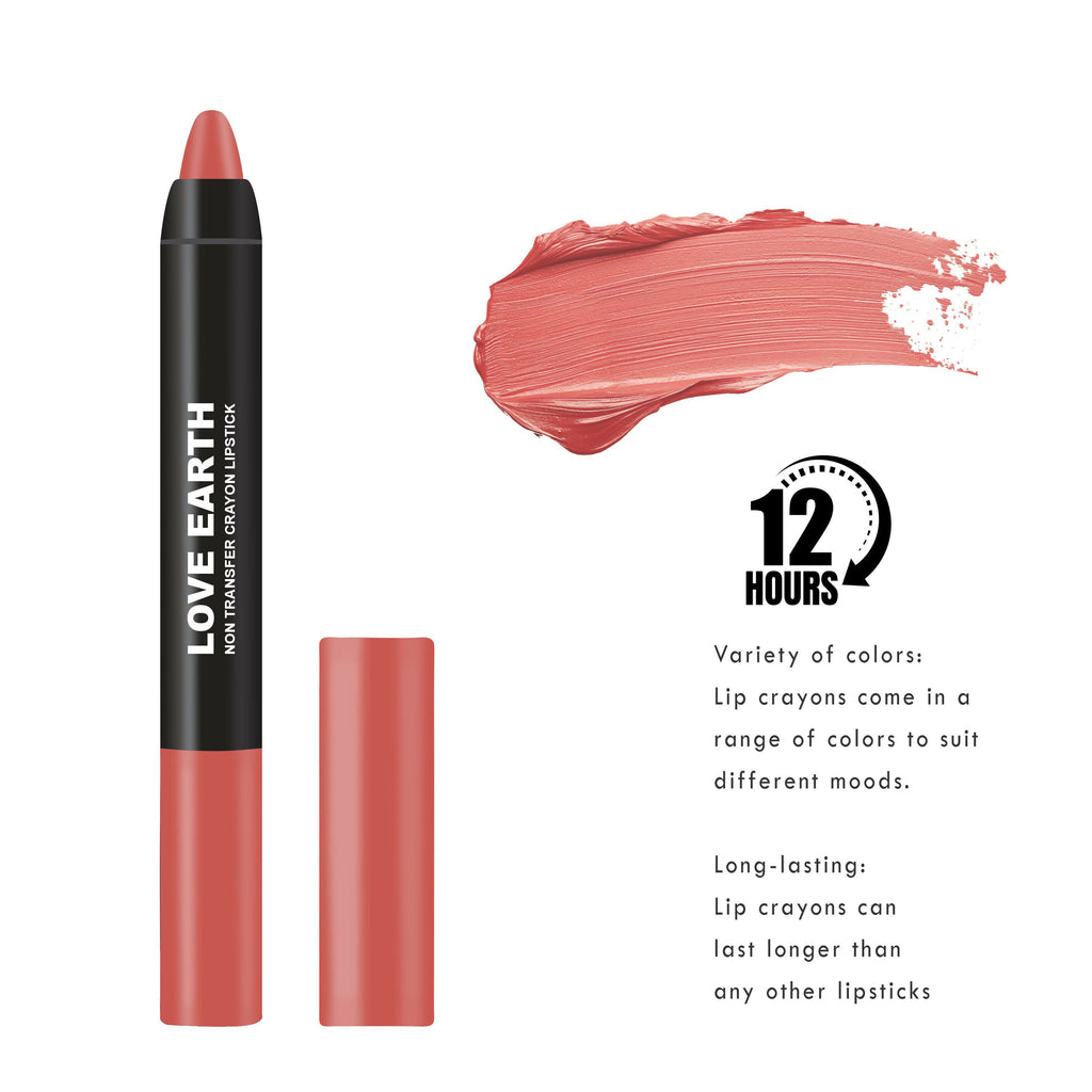 Love Earth Non Transfer Crayon Lipstick-Hardy Mums | Grocsy