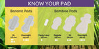 Saathi Bamboo Fiber Medium Flow Sanitary Napkins Pack | Grocsy