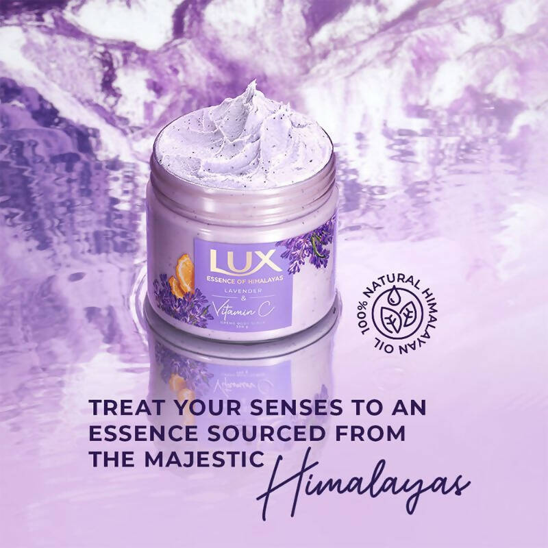 Lux Essence Of Himalayas Lavender & Vitamin C Creme Body Scrub | Grocsy