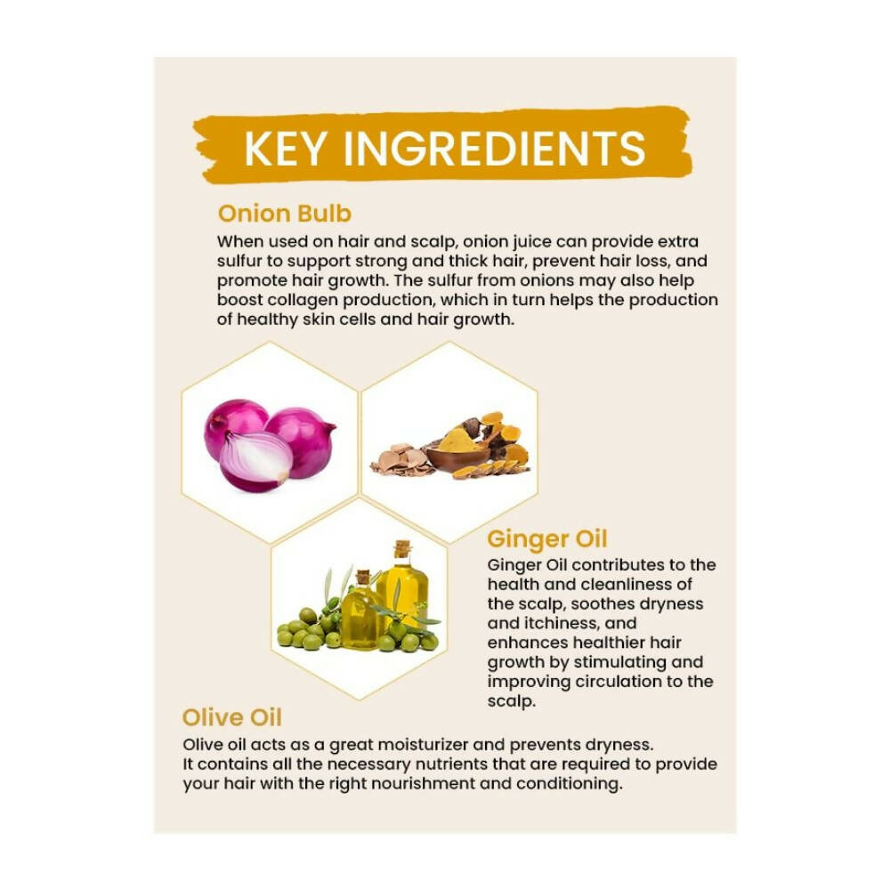 Oshea Herbals Onion & Ginger Hair Oil | Grocsy