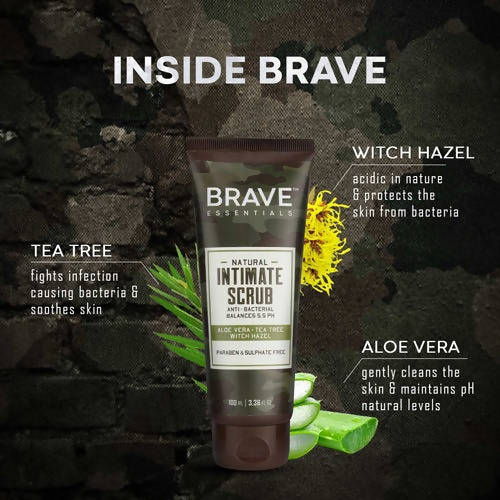 Brave Essentials Natural Intimate Scrub | Grocsy