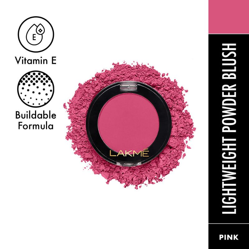 Lakme Face It Blush - Flushed Pink | Grocsy