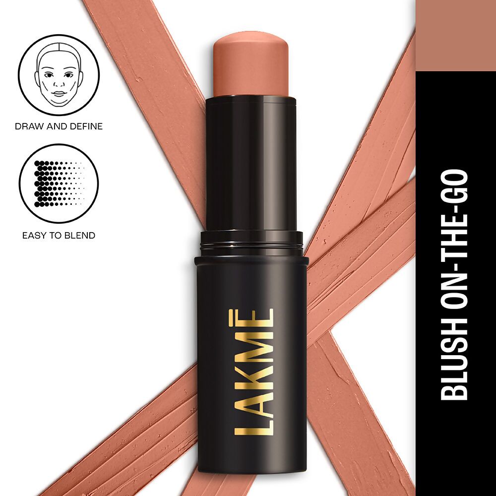 Lakme Facelift MultiSlayer Blush Stick - Coral Queen | Grocsy