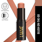 Lakme Facelift MultiSlayer Blush Stick - Coral Queen | Grocsy