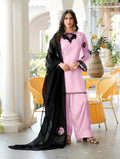 Nikhaar Light Pink Embroidered Organza Stitched Straight Cut Kurta Farshi Salwar Dupatta Readymade Suit | Grocsy