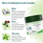 Kulsum's Kaya Kalp Silver Exfoliating Scrub For Skin Nourishment, With Silver Leaf | Grocsy