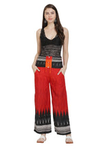 Asmaani Red Color Print Palazzo | Grocsy