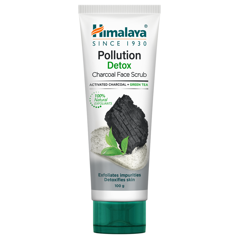 Himalaya Herbals Pollution Detox Charcoal Face Scrub | Grocsy