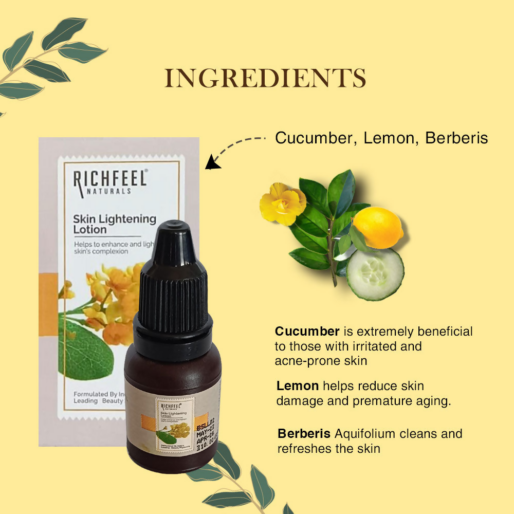 Richfeel Skin Lightening Lotion - Reduces Pigmentation | Grocsy