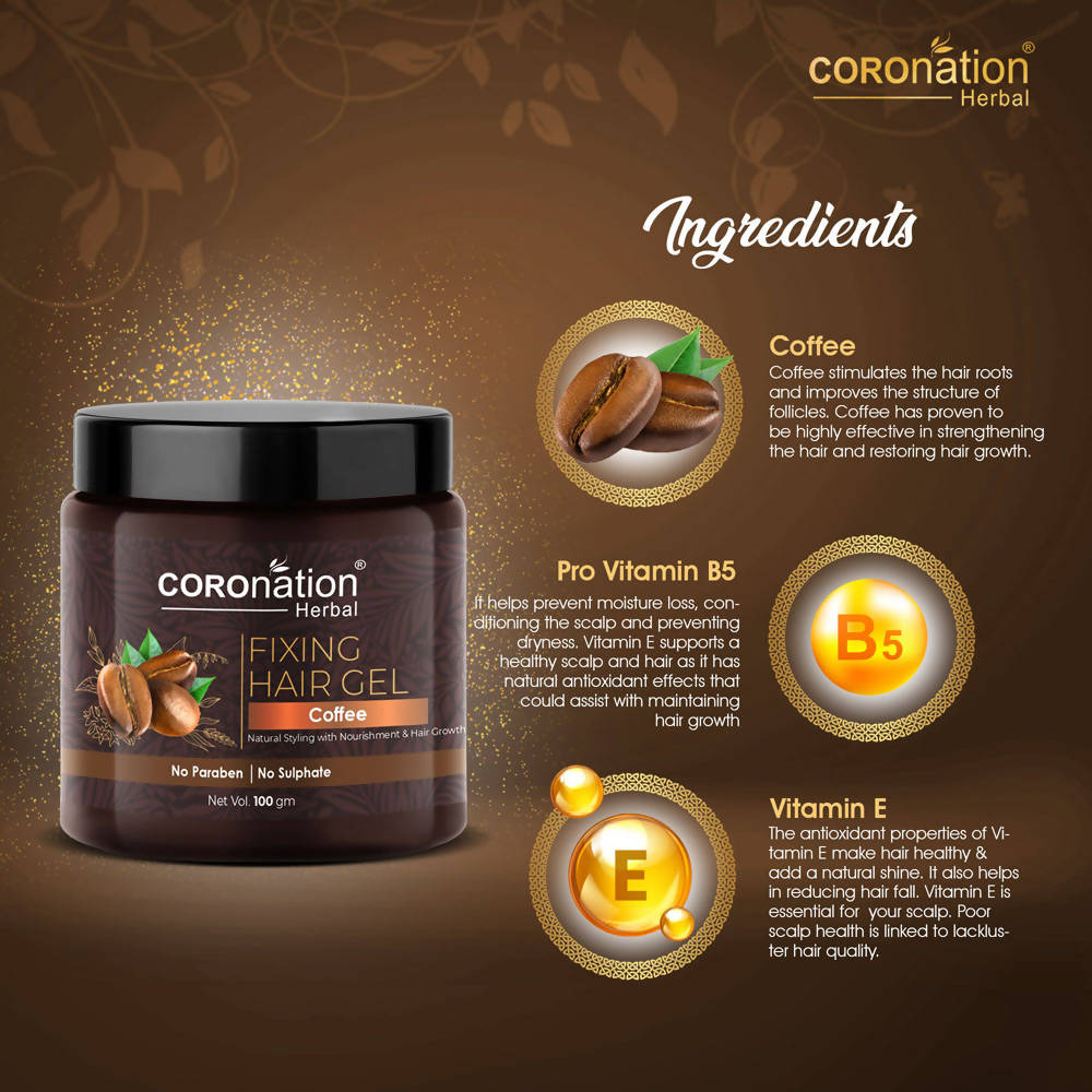 Coronation Herbal Coffee Fixing Hair Gel | Grocsy