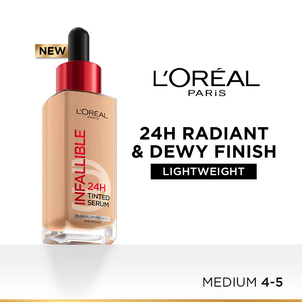L'Oreal Paris Infallible 24H Tinted Serum Foundation - Medium | Grocsy