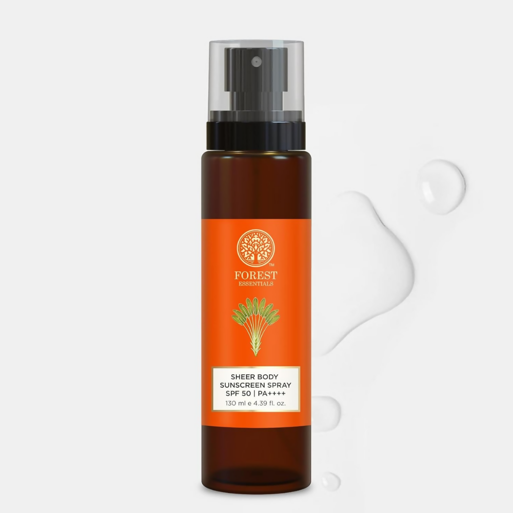 Forest Essentials Sheer Sunscreen Body Spray SPF 50|PA++++ | Grocsy