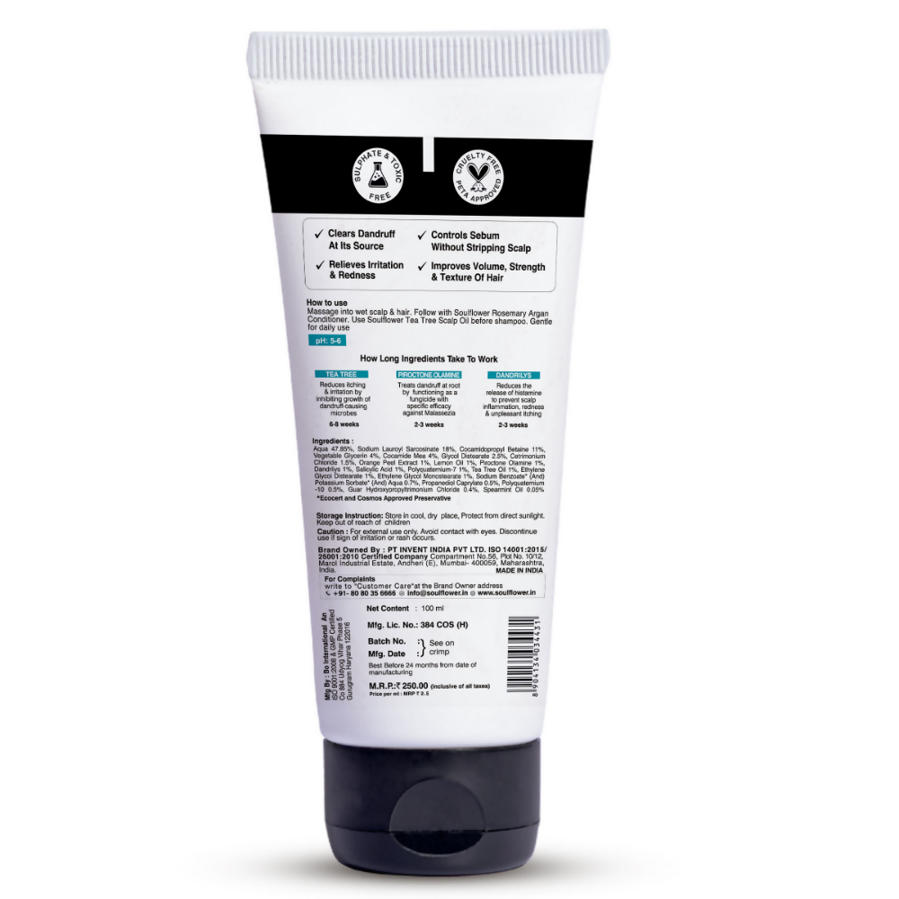 Soulflower Anti Dandruff Shampoo | Grocsy