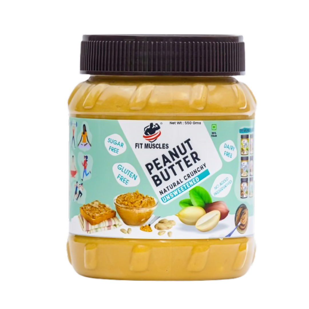 Fit Muscles Natural Crunchy Peanut Butter | Grocsy