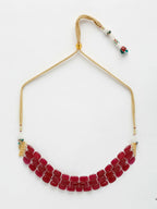 Maroon Choker - Ruby Raang | Grocsy