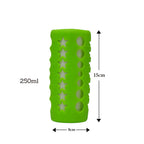 Safe-O-Kid Silicone Baby Feeding Bottle Cover Cum Sleeve for Insulated Protection 250mL- Green | Grocsy