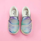 Tiny Bugs Unisex Sea Printed Slip Ons Sneakers - Grey | Grocsy