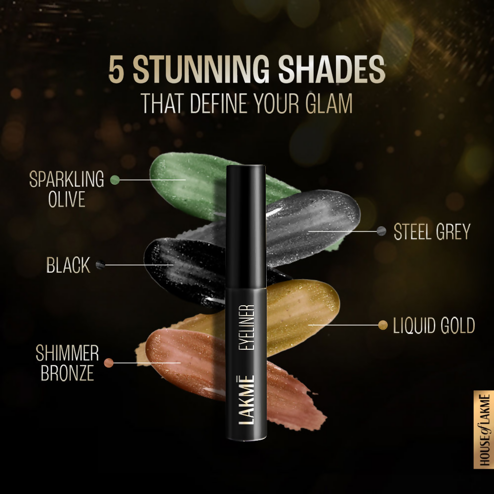 Lakme Unreal Precision Liquid Eye Liner - Shimmer Bronze | Grocsy