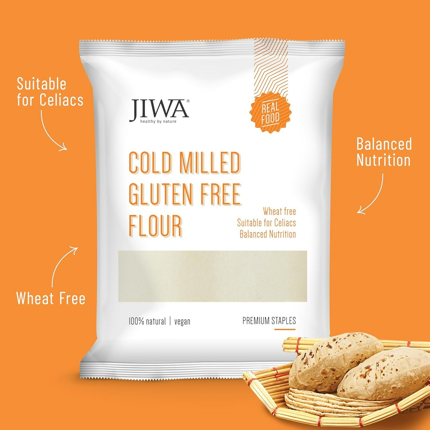 Jiwa Healthy By Nature Cold Milled Gluten Free Multigrain Flour | Grocsy