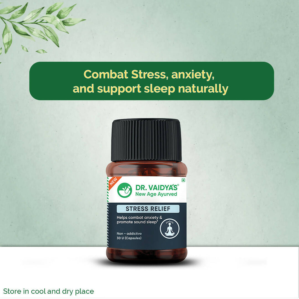 Dr. Vaidya's Stress Relief Capsules | Grocsy