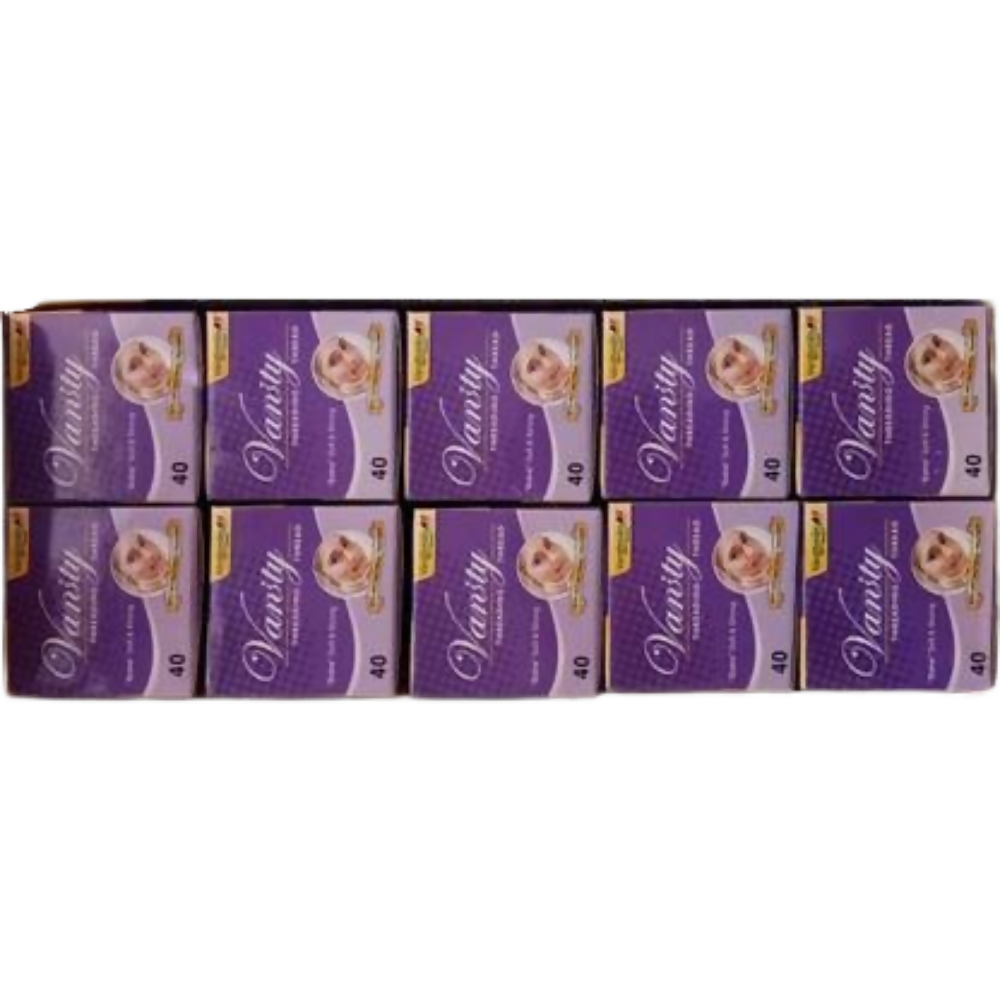 Vardhaman 10 Spool Vanity Eyebrow Cotton Threading Threads Antiseptic Facial Hair Remover | Grocsy