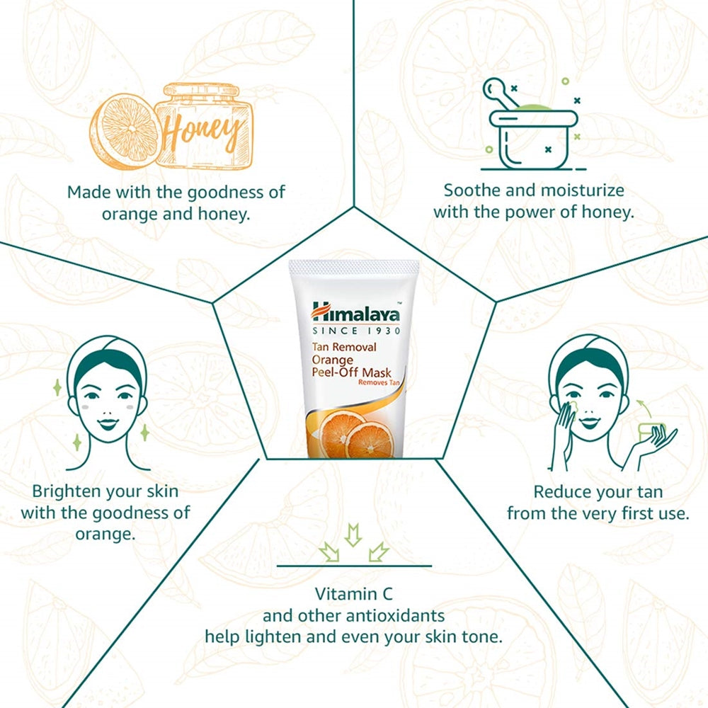 Himalaya Herbals Tan Removal Orange Peel-Off Mask
