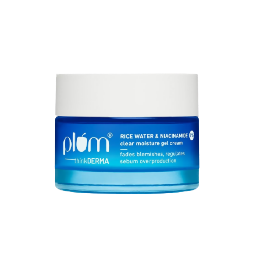 Plum Thinkderma 2% Niacinamide & Rice Water Clear Moisture Gel Cream | Grocsy