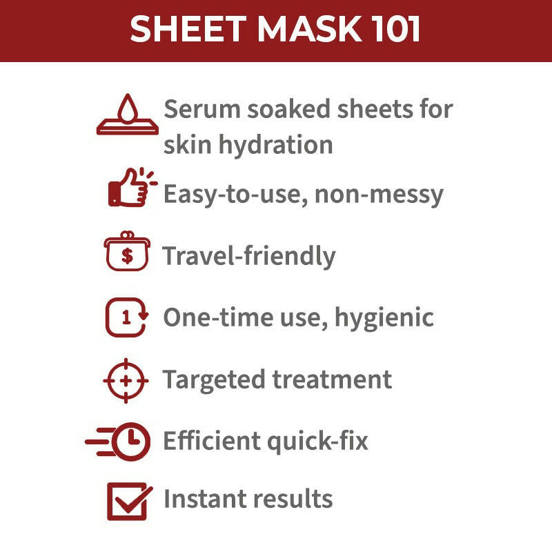Nykaa Skin Secrets Exotic Indulgence Strawberry + Argan Oil Sheet Mask For Blemish - Free Skin | Grocsy