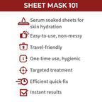 Nykaa Skin Secrets Exotic Indulgence Strawberry + Argan Oil Sheet Mask For Blemish - Free Skin | Grocsy