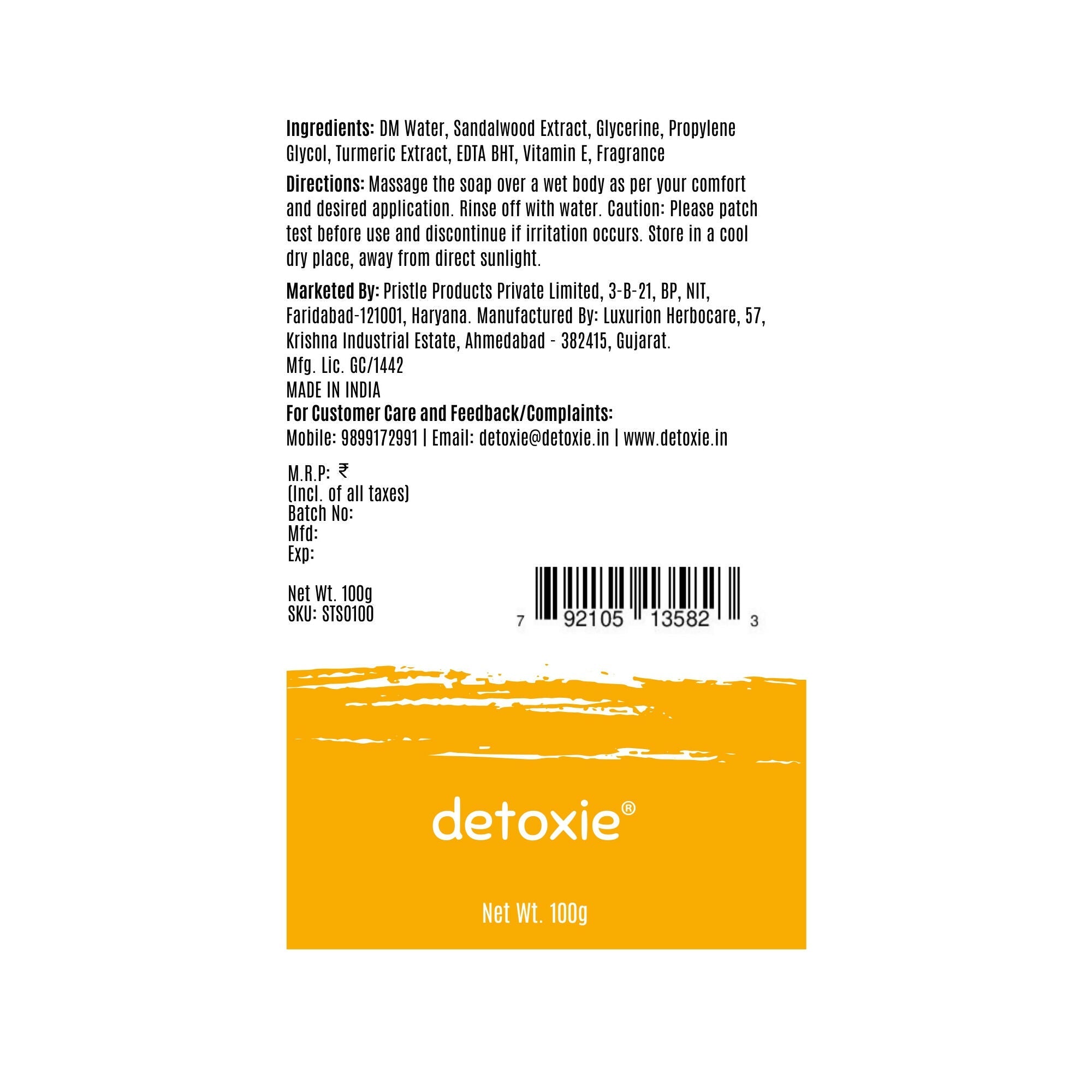 Detoxie Handmade Soaps Combo | Grocsy