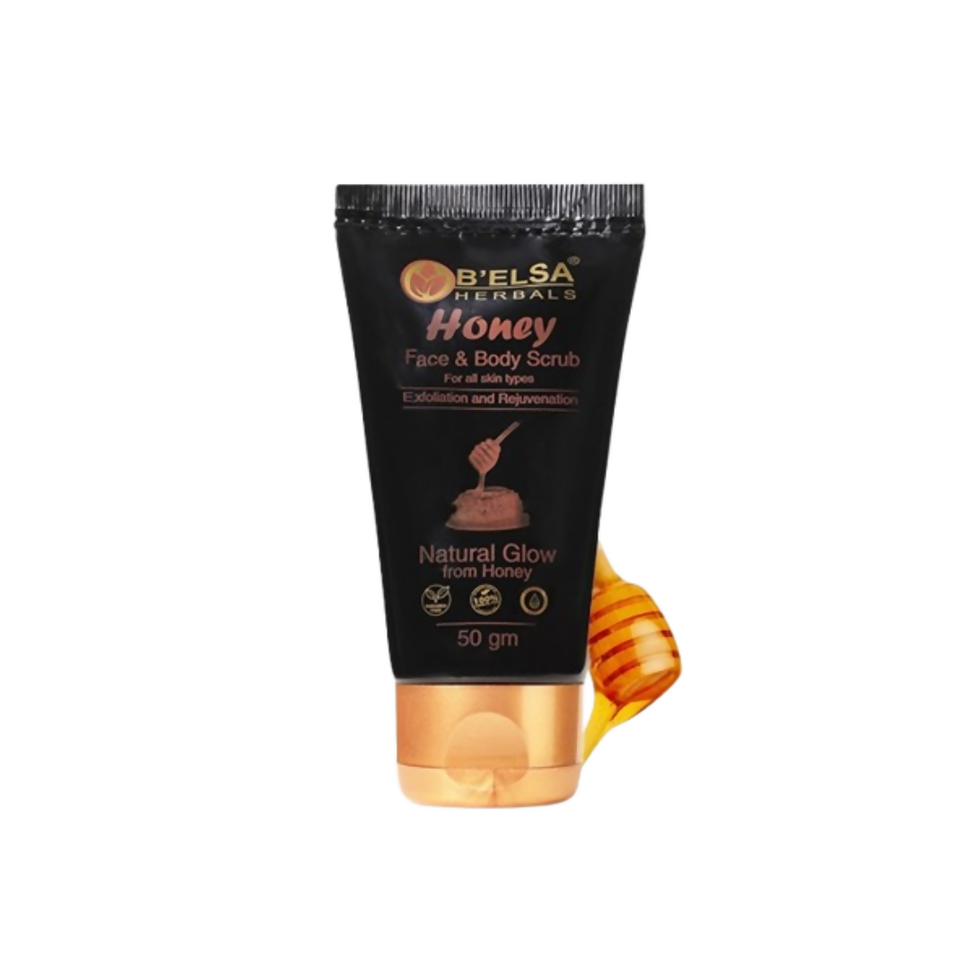 Belsa Herbals Organic Honey Face & Body Scrub | Grocsy
