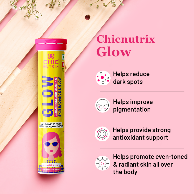 Chicnutrix Korean Skin Glow Protection Routine Combo - Chicnutrix Glow + Block Lightweight Sunscreen SPF 45 PA+++ | Grocsy